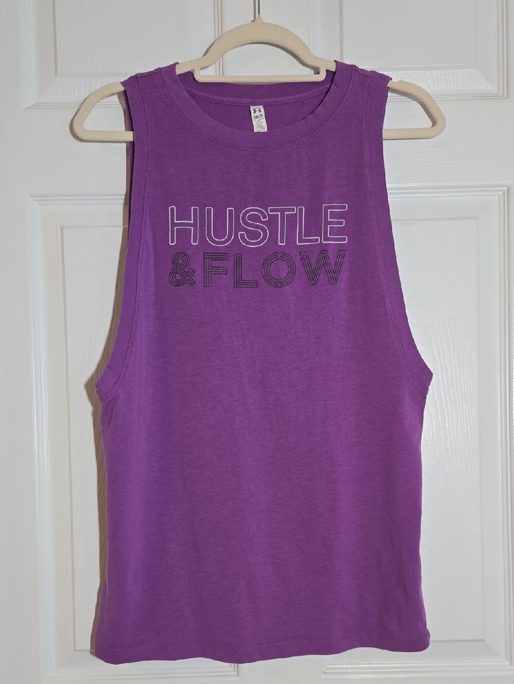 Under Armour Purple "Hustle & Flow" Muscle Tank Size Small